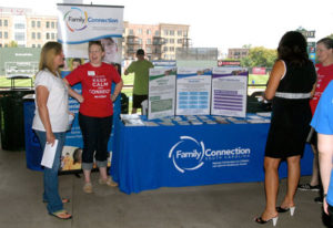 Staff of Family Connection as a resource fair