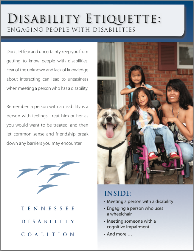 Image of Disabilty Etiquette Guide