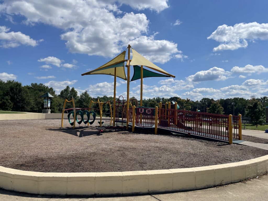 Inclusive playground set.