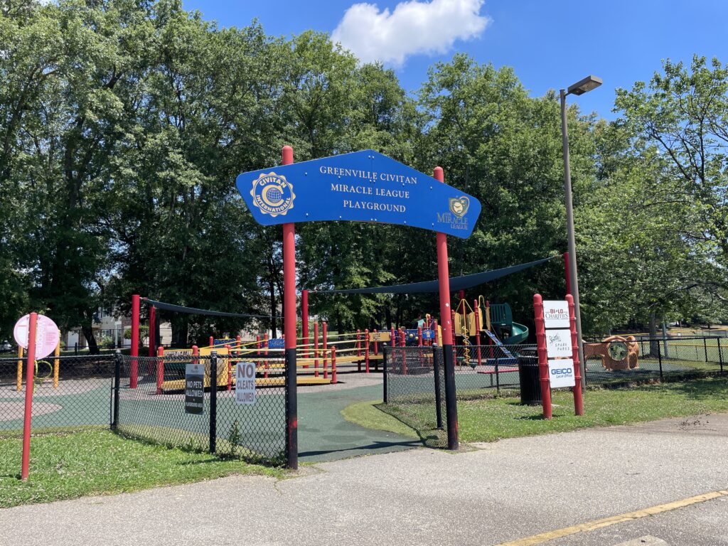 Entrance to the Sunset Park Inclusive Playground.