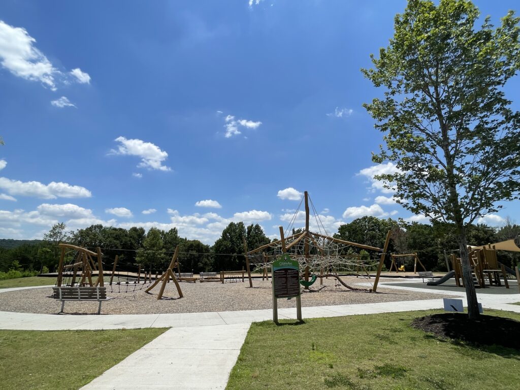 Photo of the park and it's different features.